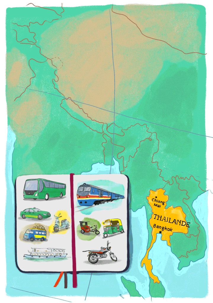 Les transports en Thailande. Guide de voyage en Thailande