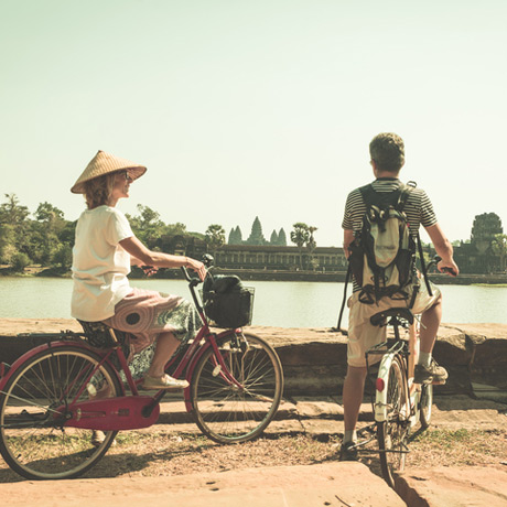 Vélo à Angkor Cambodge