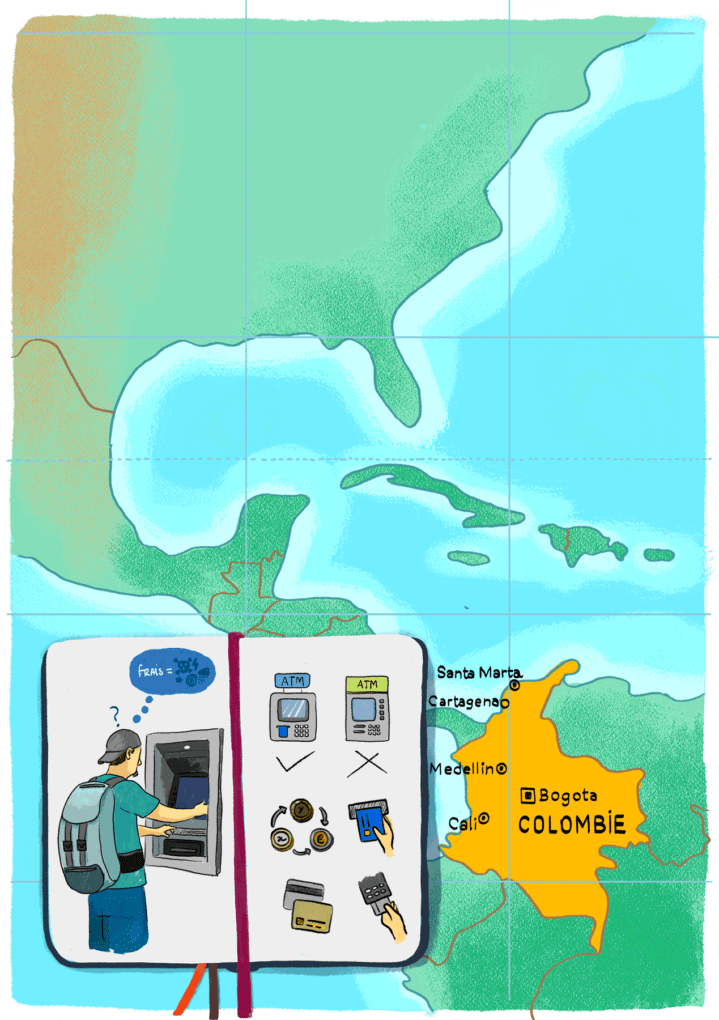 Guide de voyage de la Colombie : les frais bancaires en Colombie