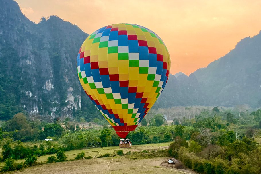 Montgolfiere Vang Vieng Laos